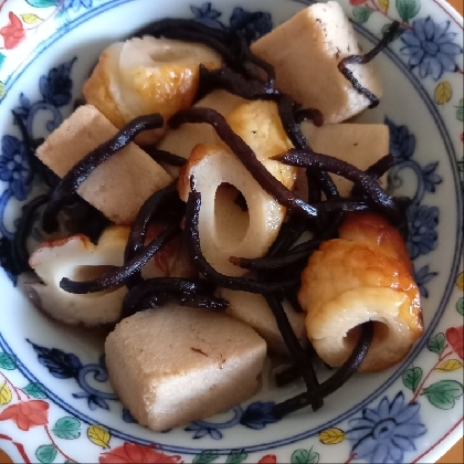 高野豆腐＊ちくわ＊ひじきの煮物