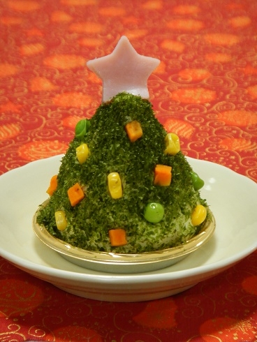 ポテトサラダでケーキ風☆クリスマスツリー☆