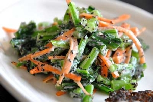 ☆かぶの葉のシャキシャキごまサラダ☆