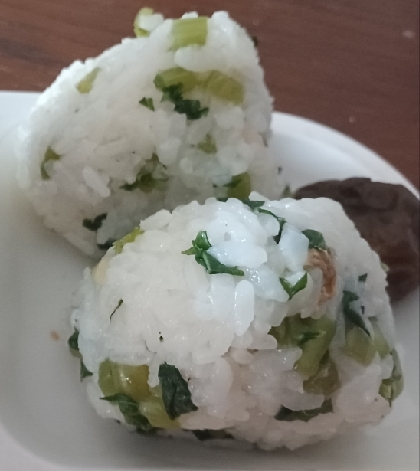 大根葉漬物おにぎり