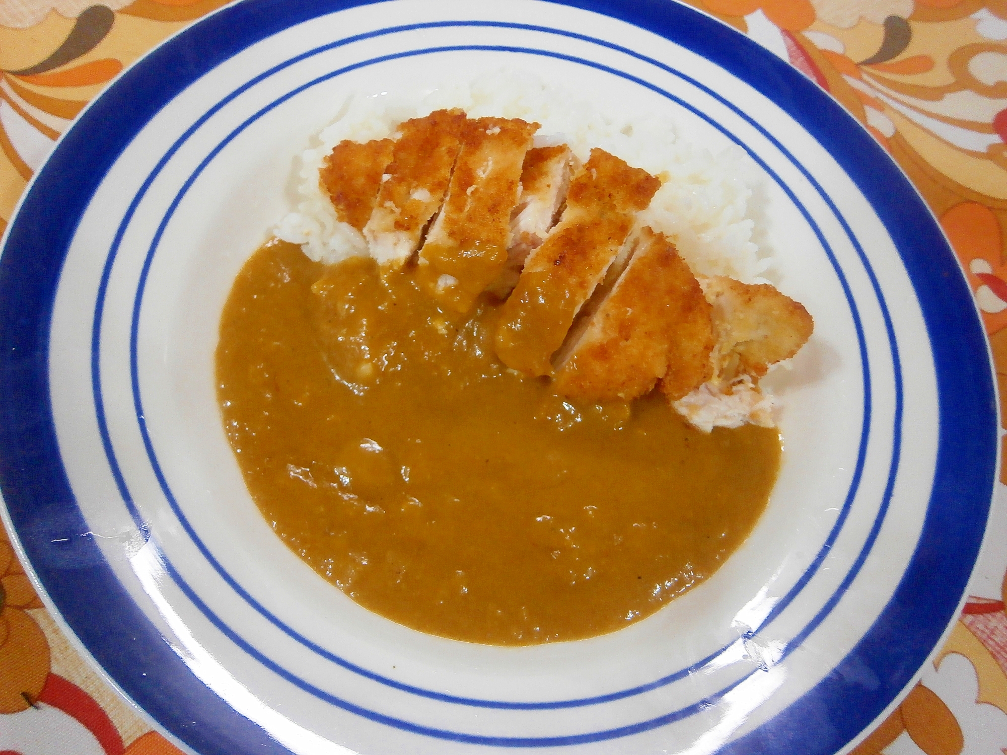 鶏むね肉のチキンカツカレー