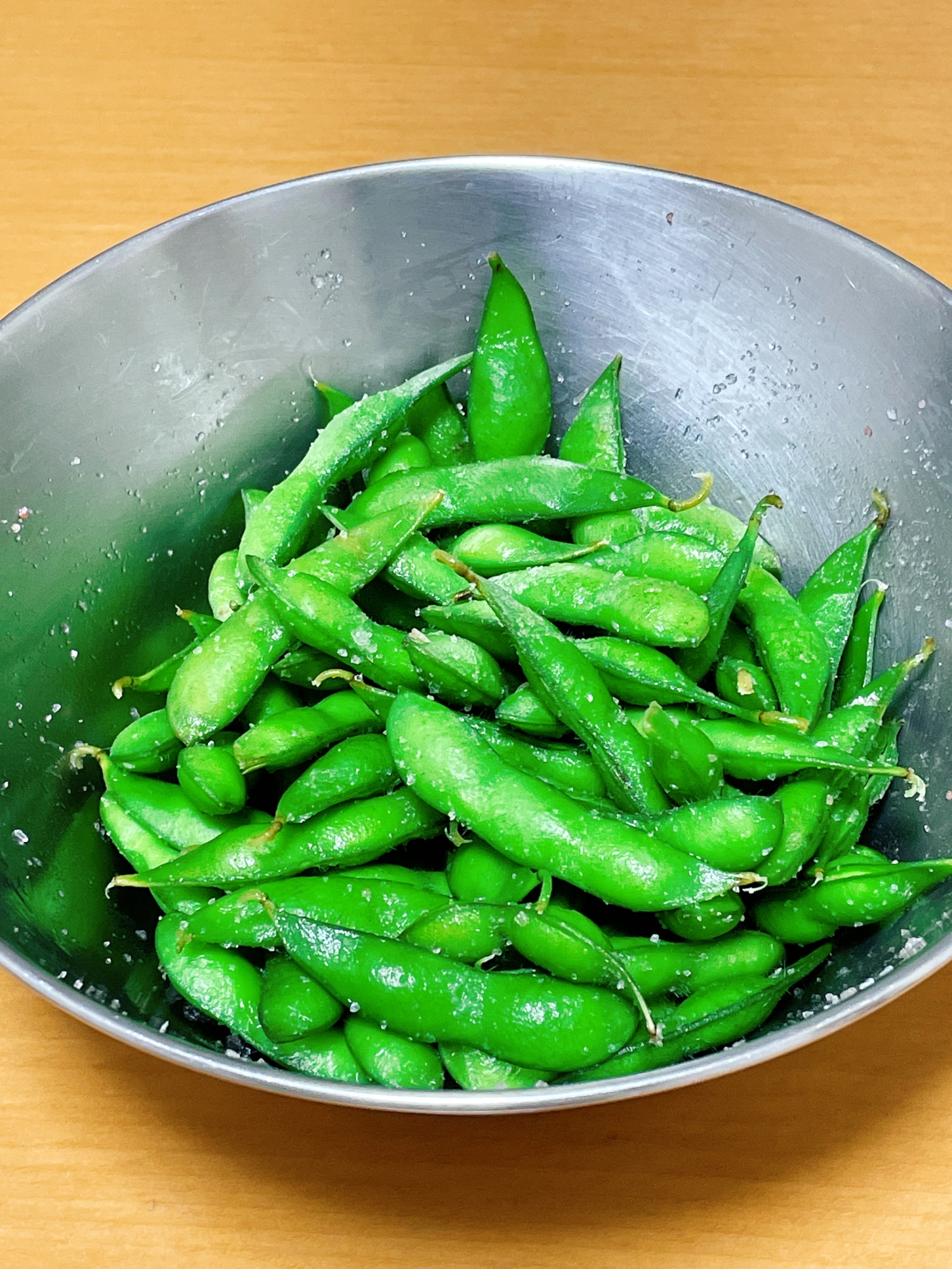 フライパンで簡単♪ 枝豆の茹で方☻