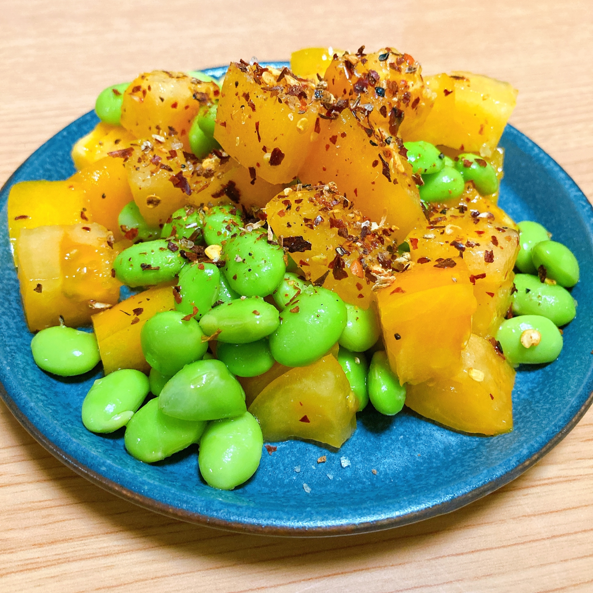 枝豆とパプリカの麻辣和え