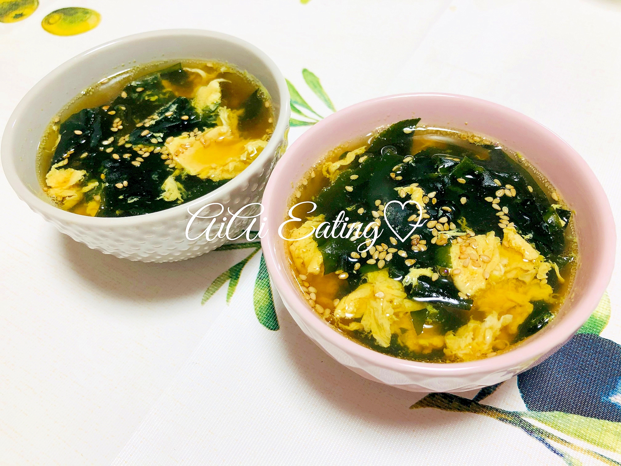 10分で簡単即席スープ ふわふわ卵わかめスープ レシピ 作り方 By あいあい 楽天レシピ