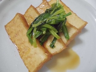 蒲焼きのタレで簡単！厚揚げの蒲焼き風♪