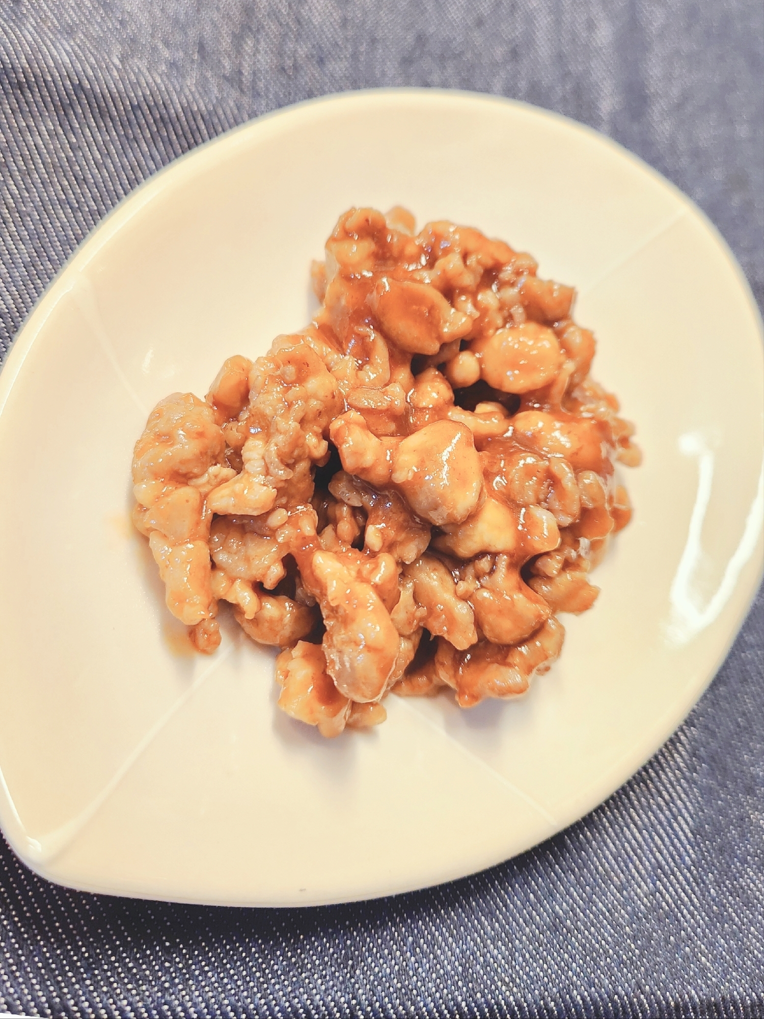 【幼児食】豚こま肉の甘辛炒め