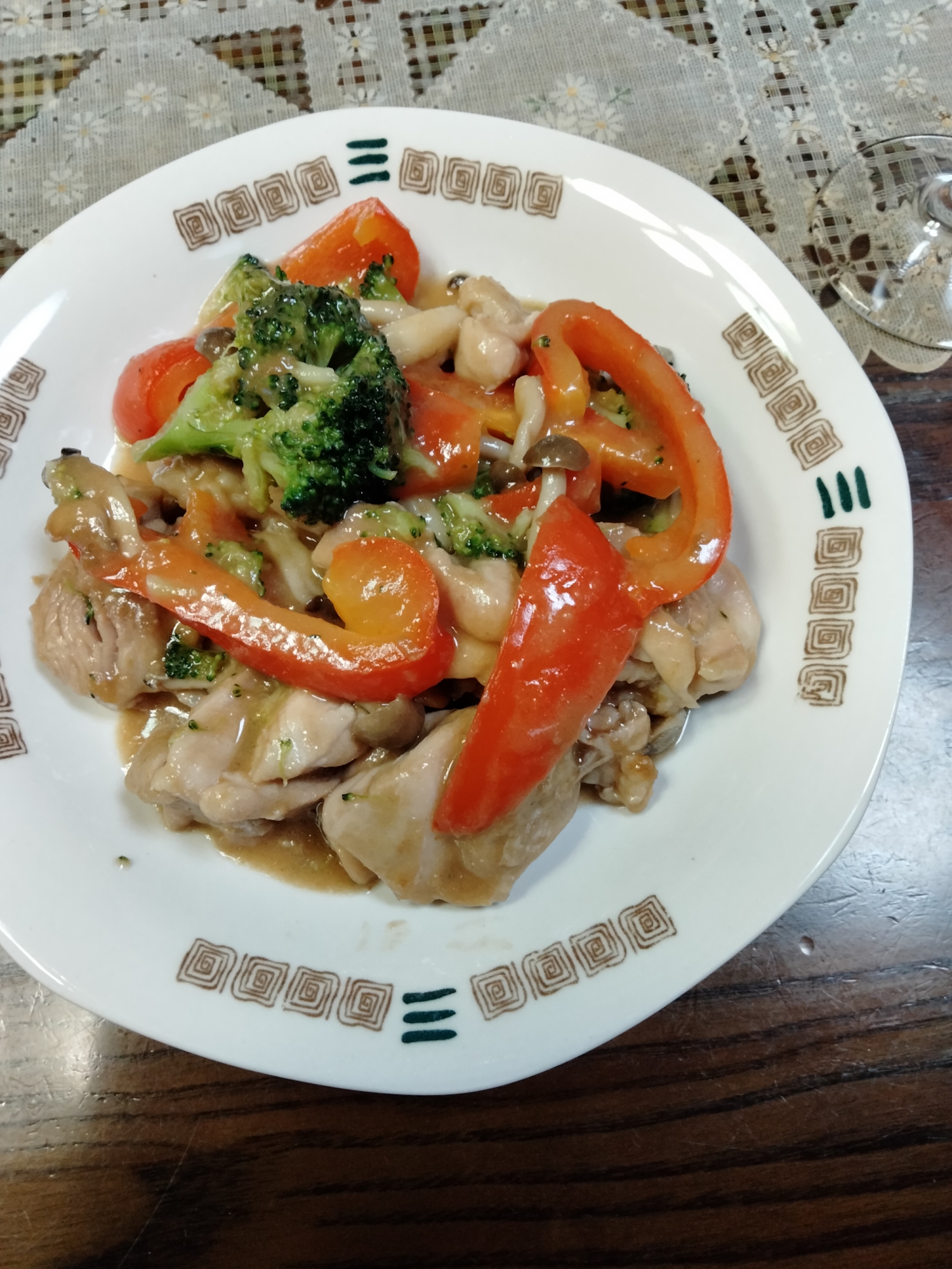 【赤ワインに合う】鶏と野菜の中華ブラウンソース煮