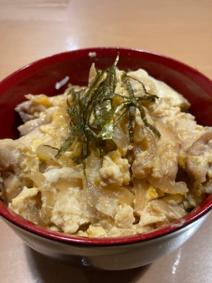 酒、みりん無し シンプルな玉子とじ丼