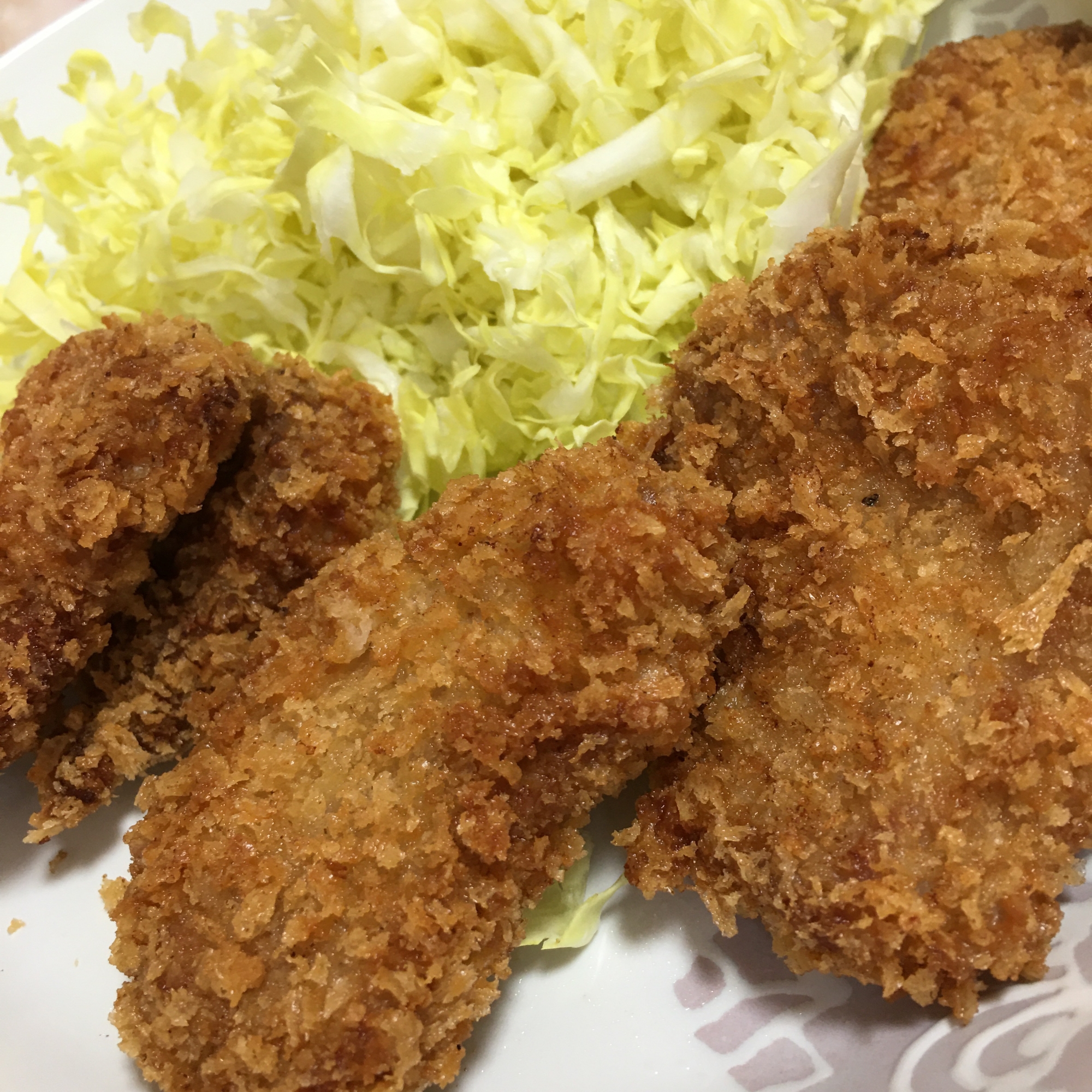 母の日に作るヒレカツ定食