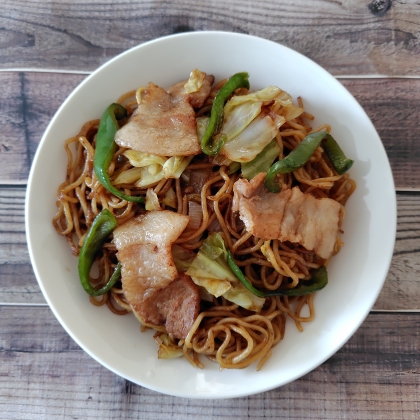ちょい足しでコク旨！焼きそば