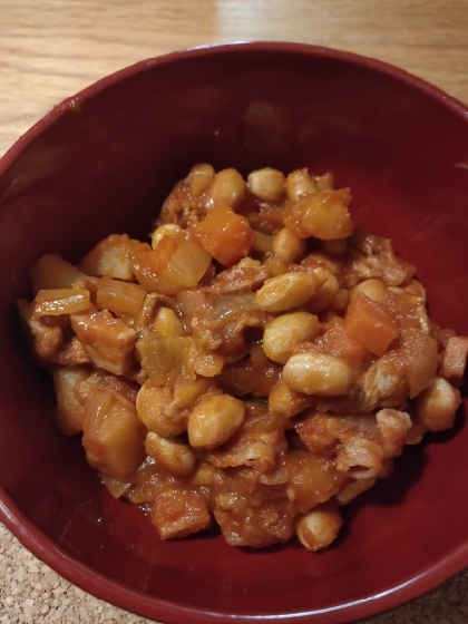 鉄分たっぷり！大豆とあさりのトマト煮