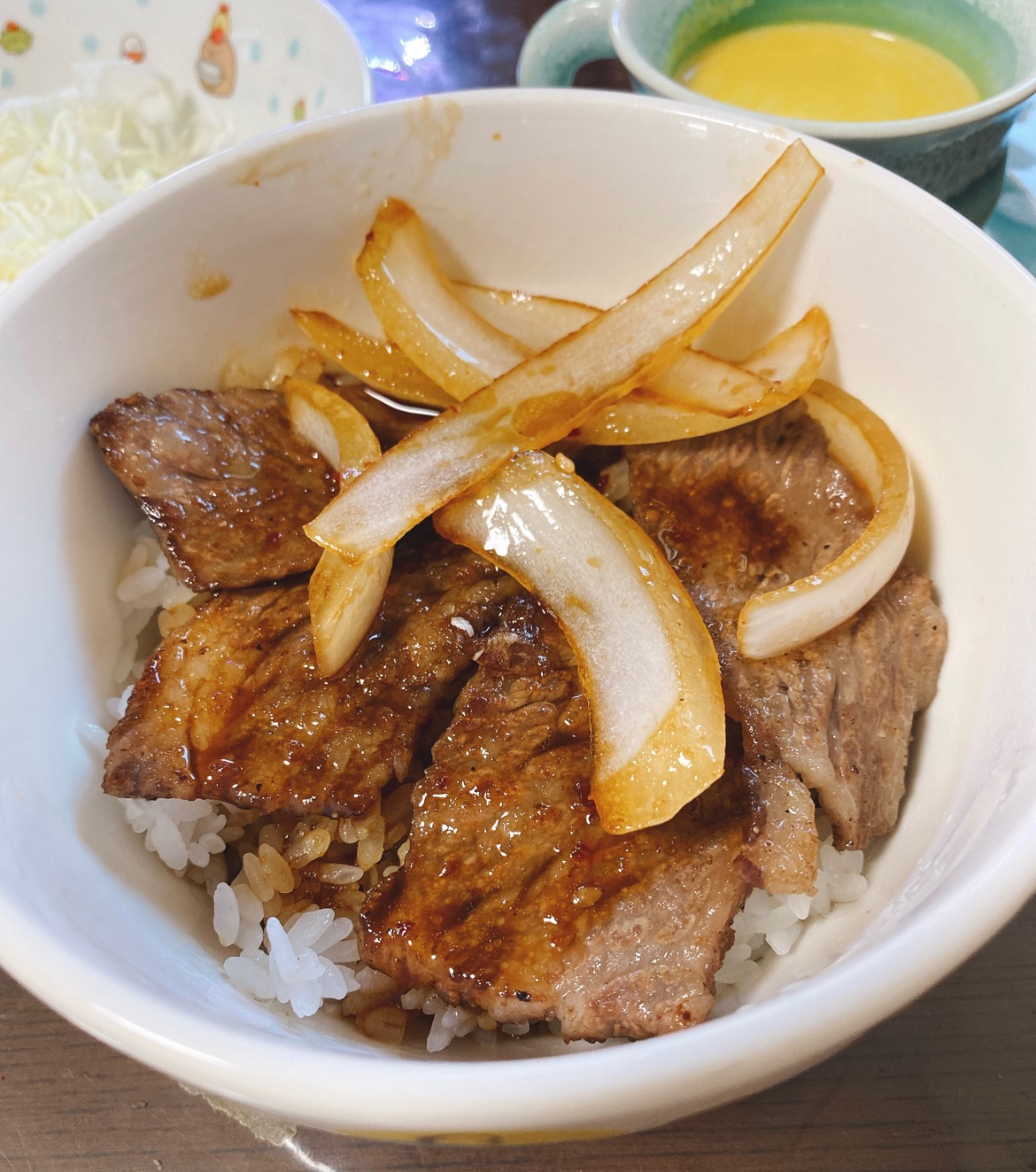 お手軽ステーキ丼