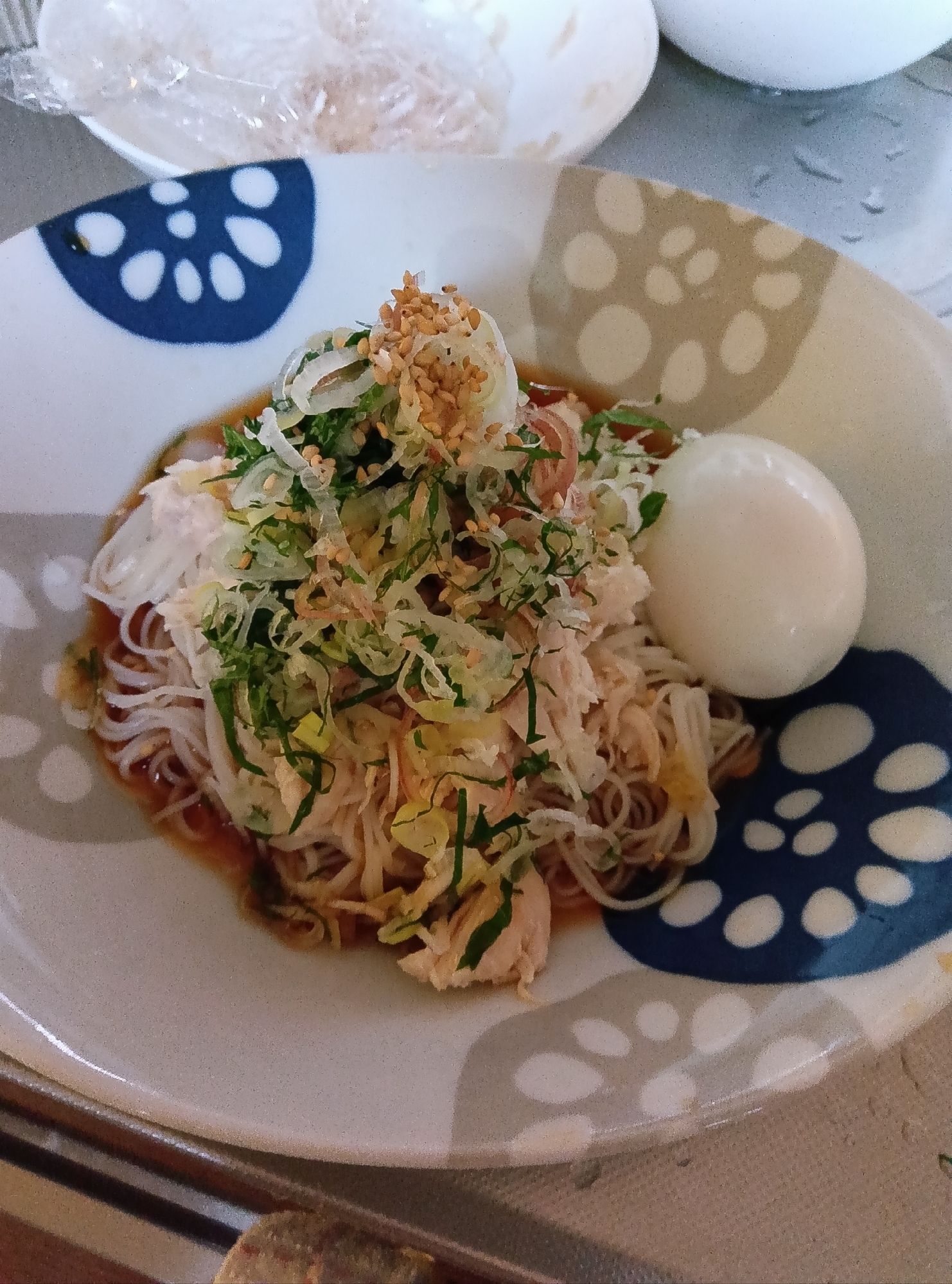 ささみと薬味のそうめん