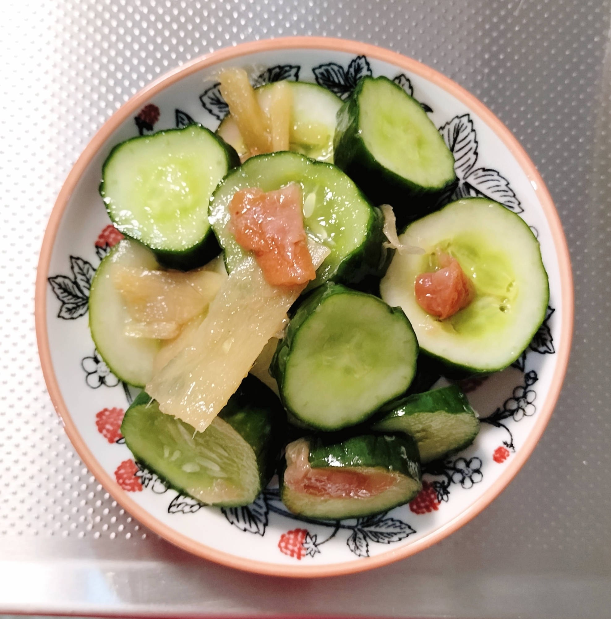 【酢を使わない】きゅうりの梅漬け