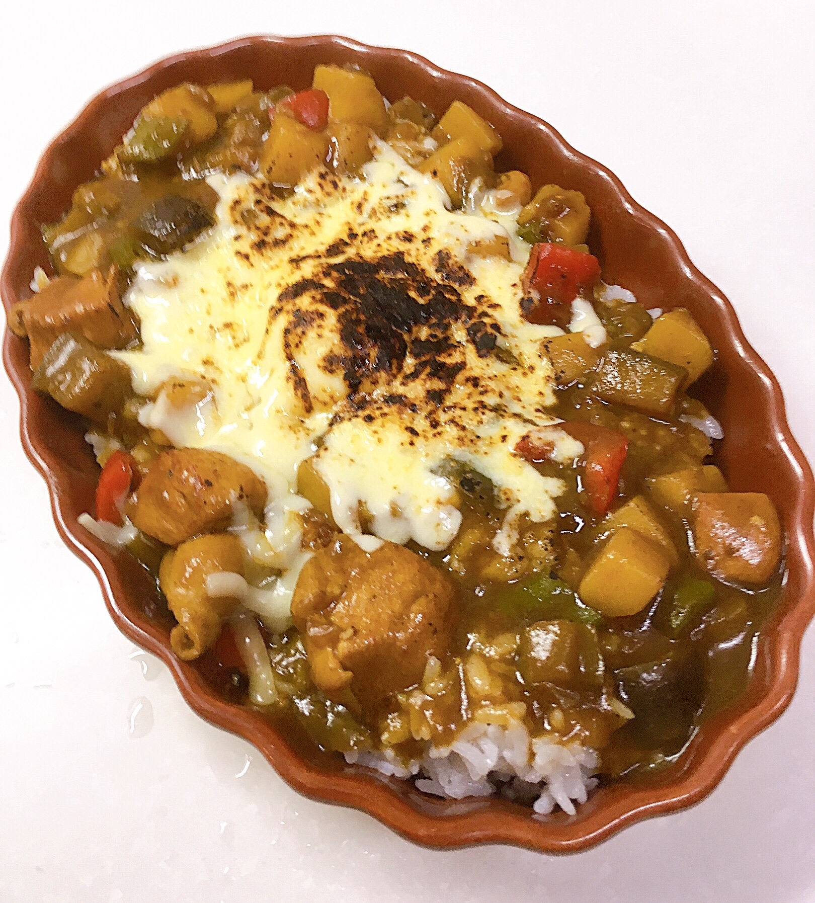 ゴロゴロ野菜の焼きカレー