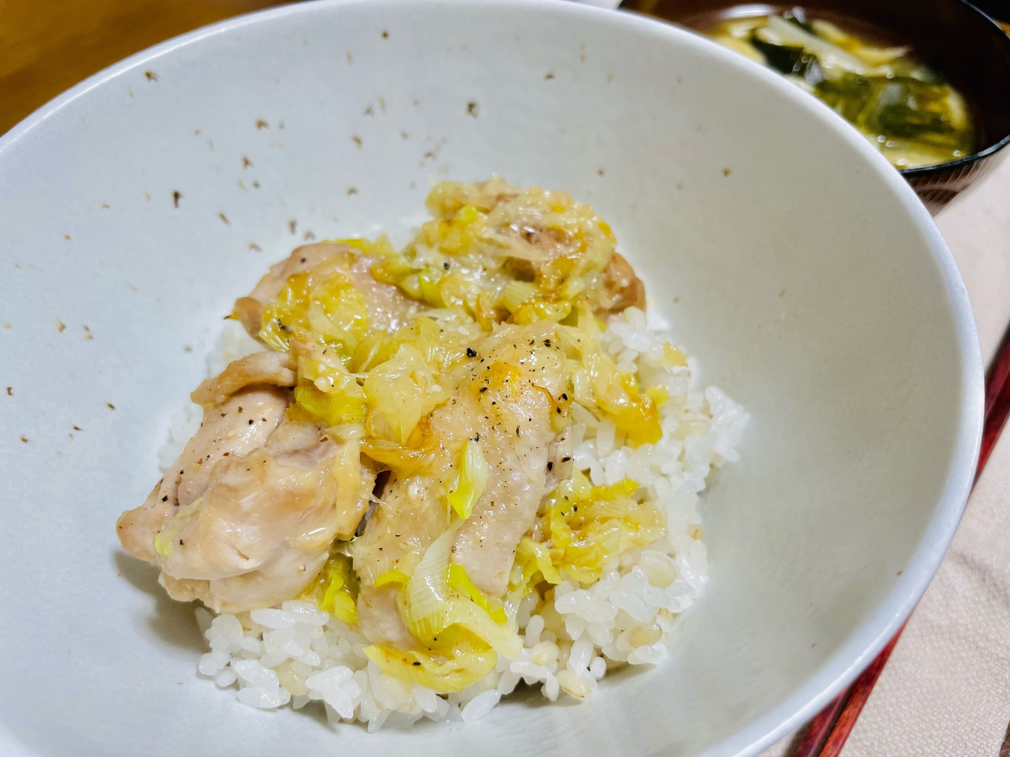 【簡単】激ウマ！ねぎ塩鶏丼