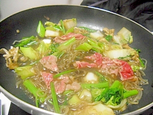 野菜多めの　すき焼き