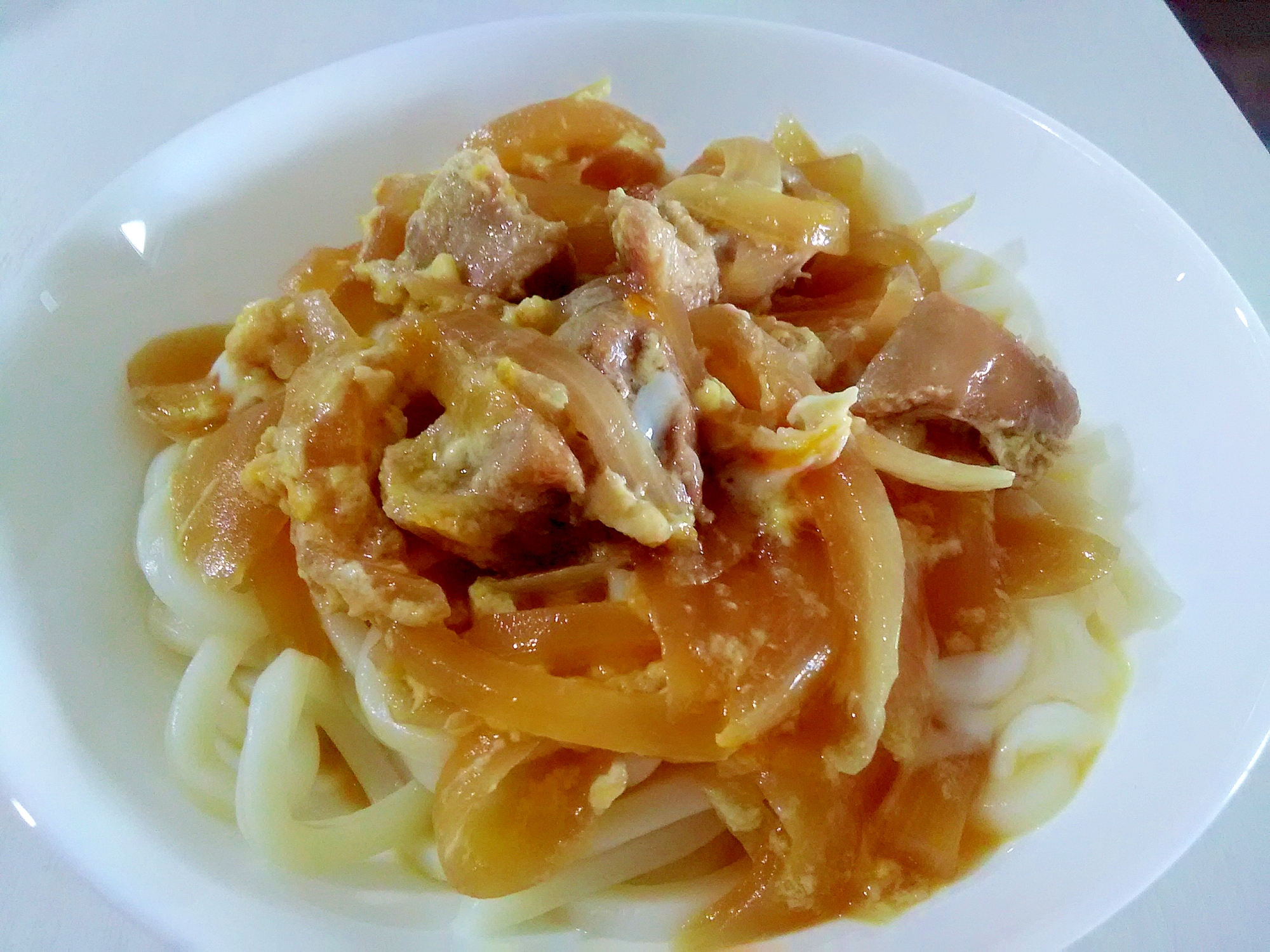 昆布つゆで簡単 親子うどん レシピ 作り方 By うーころちゃん 楽天レシピ
