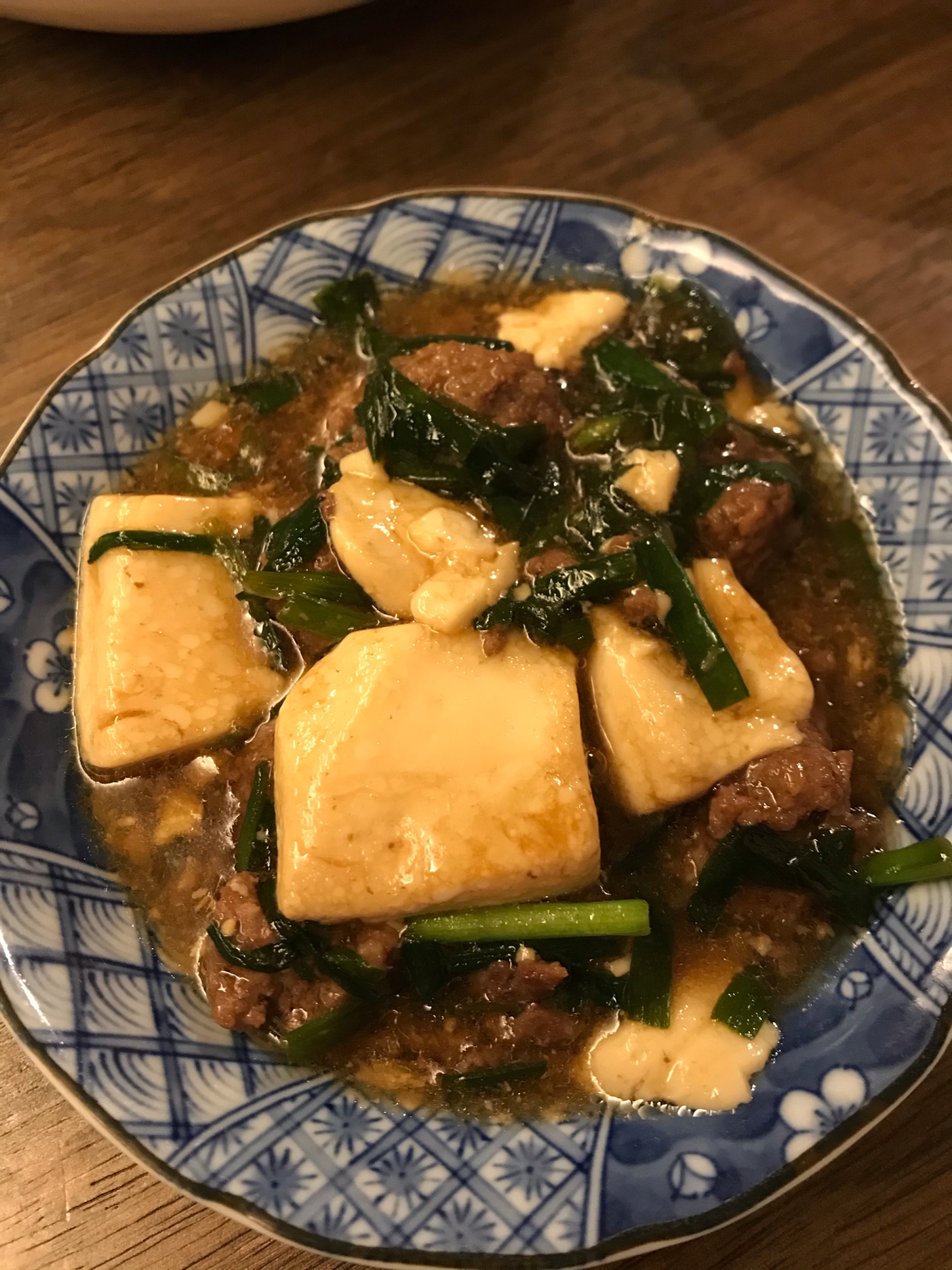 大きめお肉の和風マーボー豆腐