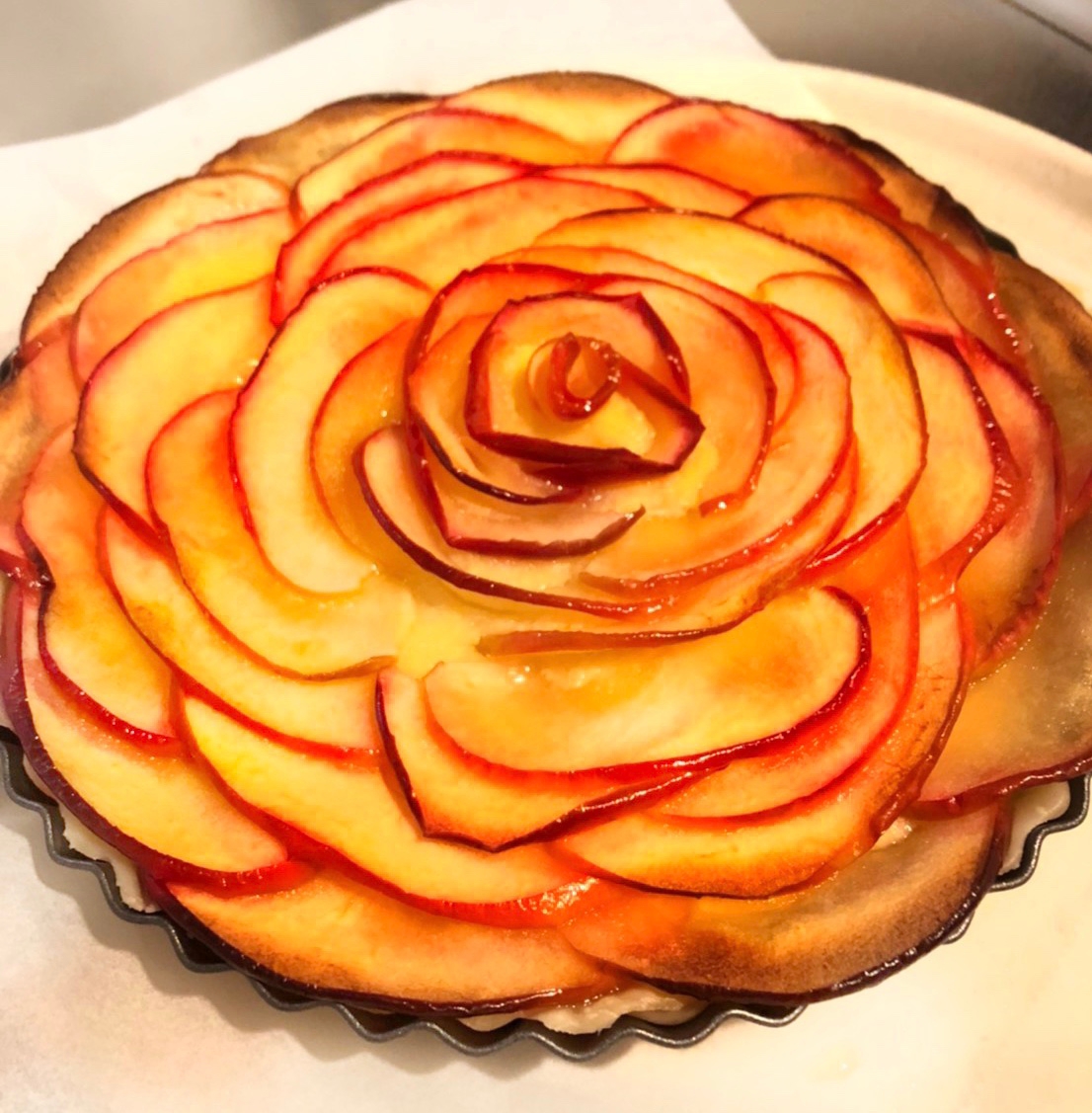 薔薇のようなアップルパイ！