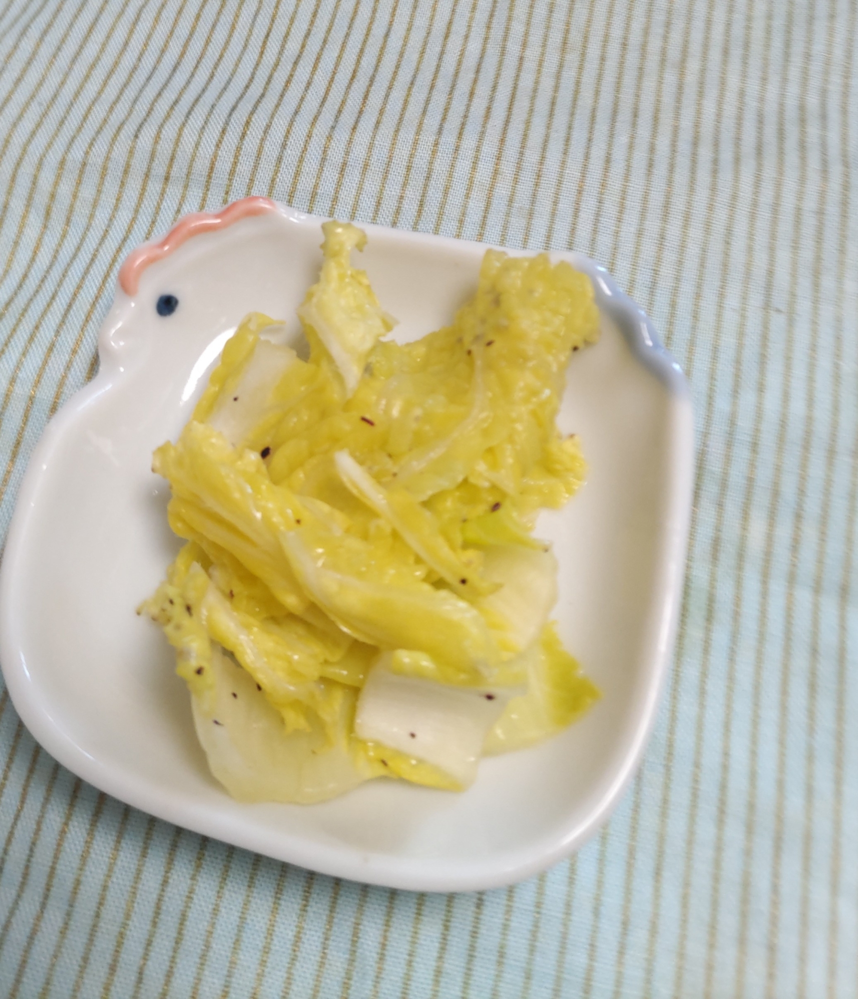 白菜のゆかり和え