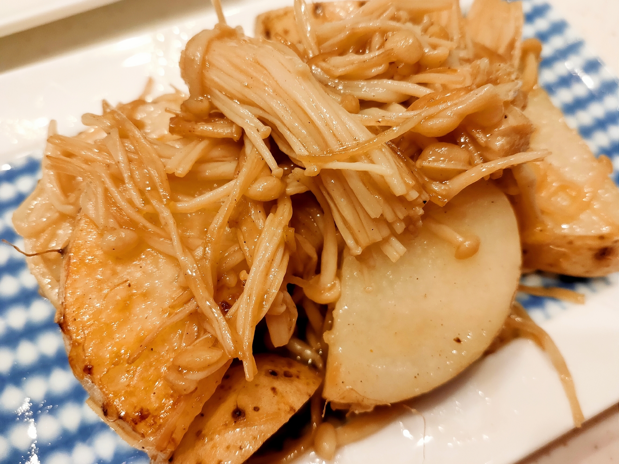 長芋とえのきの バター醤油炒め