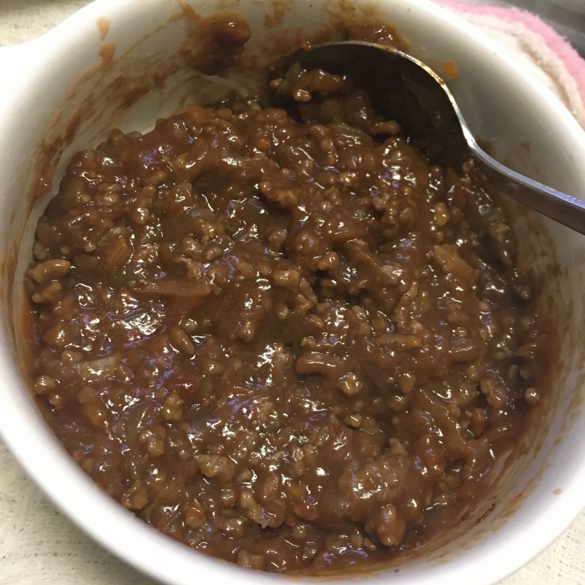 残った麻婆のひき肉でキーマカレー