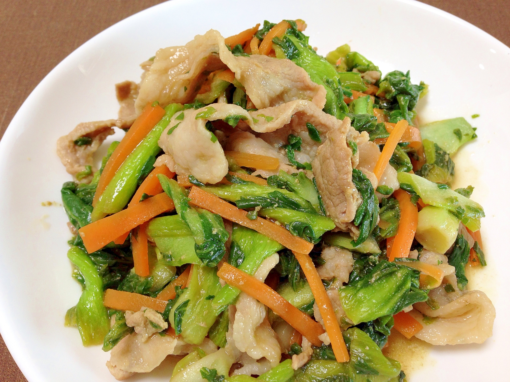 ご飯に合う 豚肉とチンゲン菜のオイスターソース炒め レシピ 作り方 By うーころちゃん 楽天レシピ