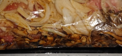 冷凍ストック用ꕤ豚こまと舞茸のスタミナ炒め