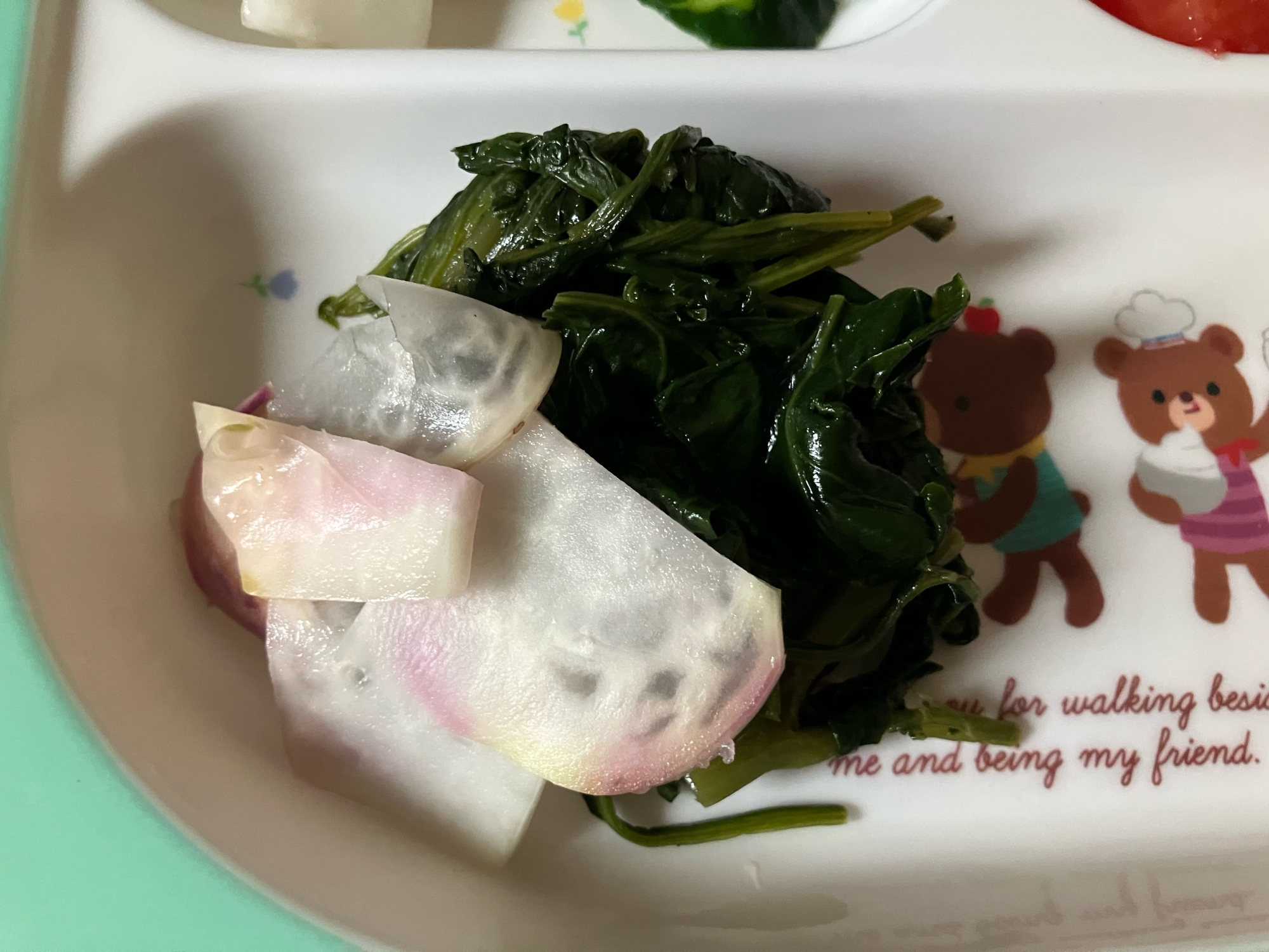 赤かぶと空芯菜炒め