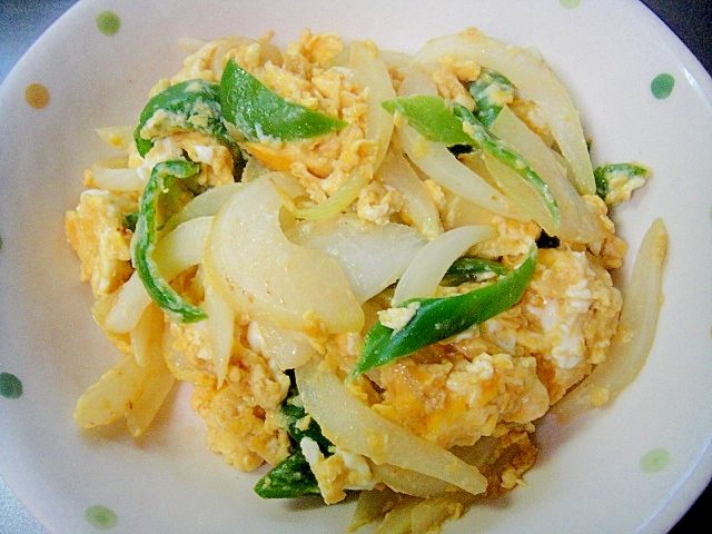 新玉ねぎとピーマンの卵炒め レシピ 作り方 By Mint74 楽天レシピ