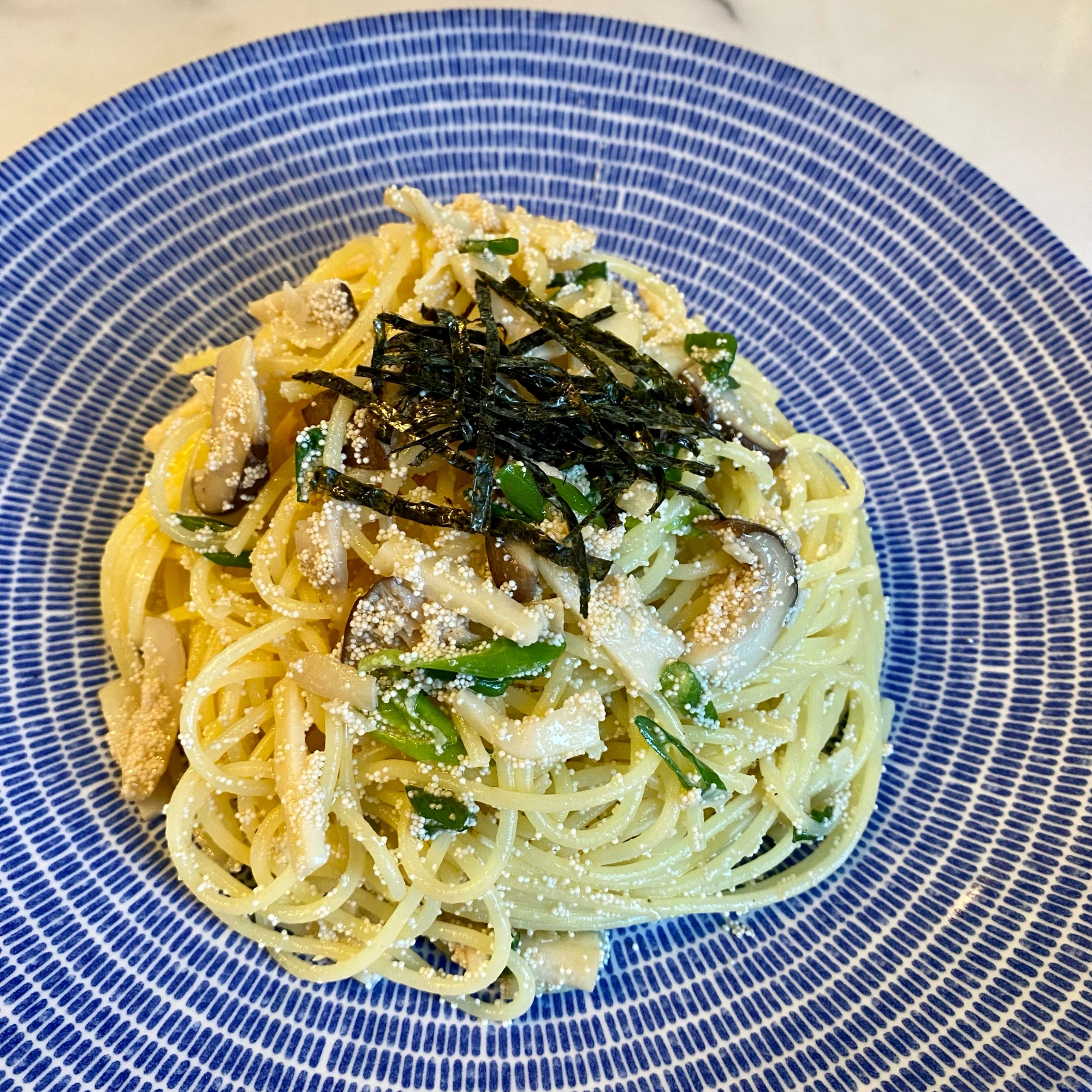 主夫がつくる明太子とエリンギのパスタ