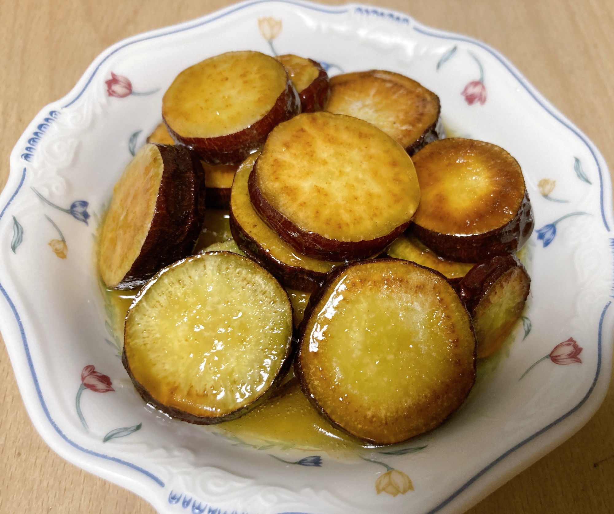 サツマイモの蜂蜜バター焼き