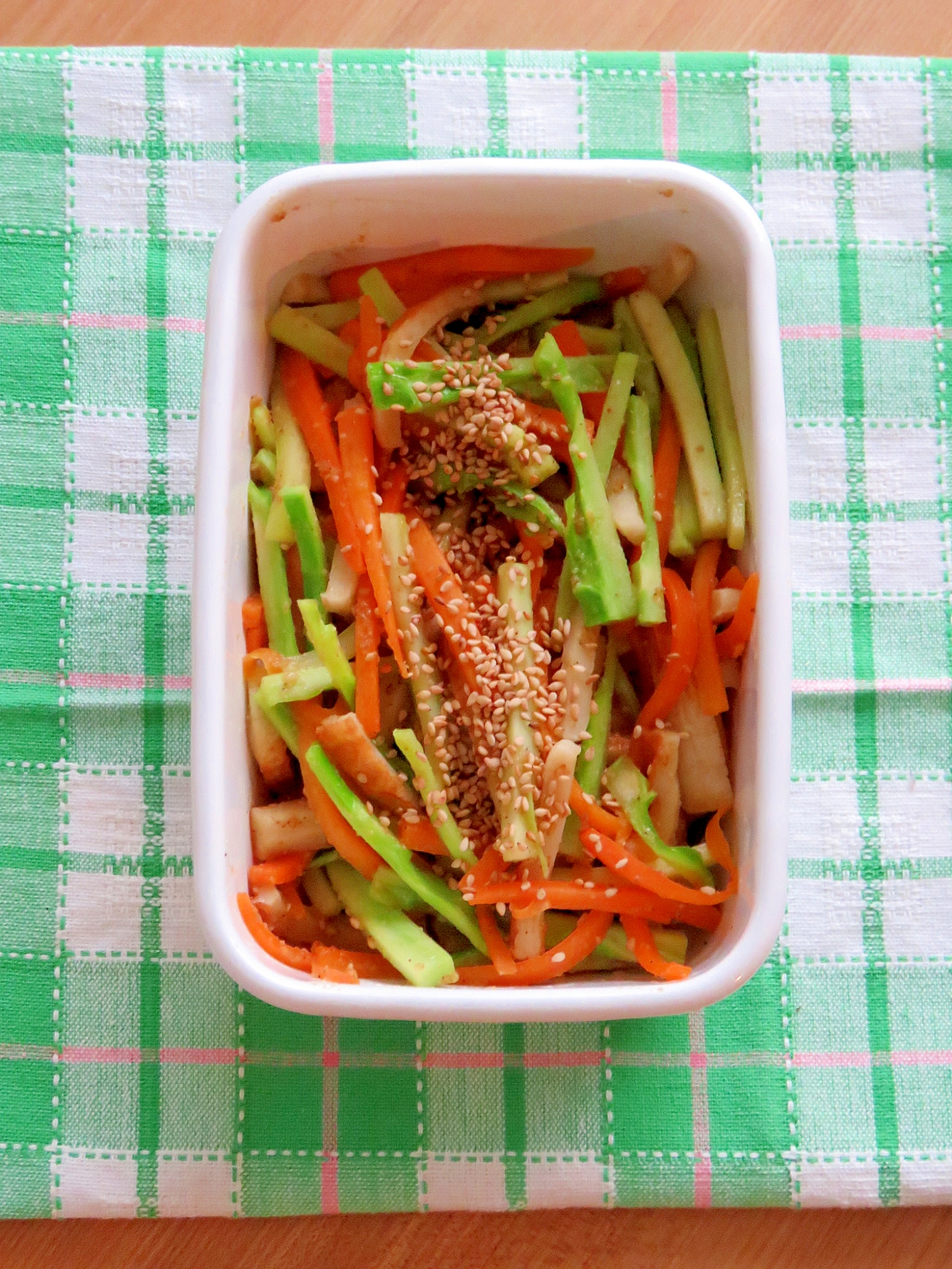 常備菜 ブロッコリーの茎を使ったキンピラ レシピ 作り方 By Cherry05 楽天レシピ