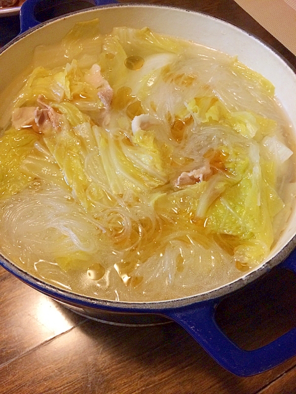 白菜と春雨の煮込み