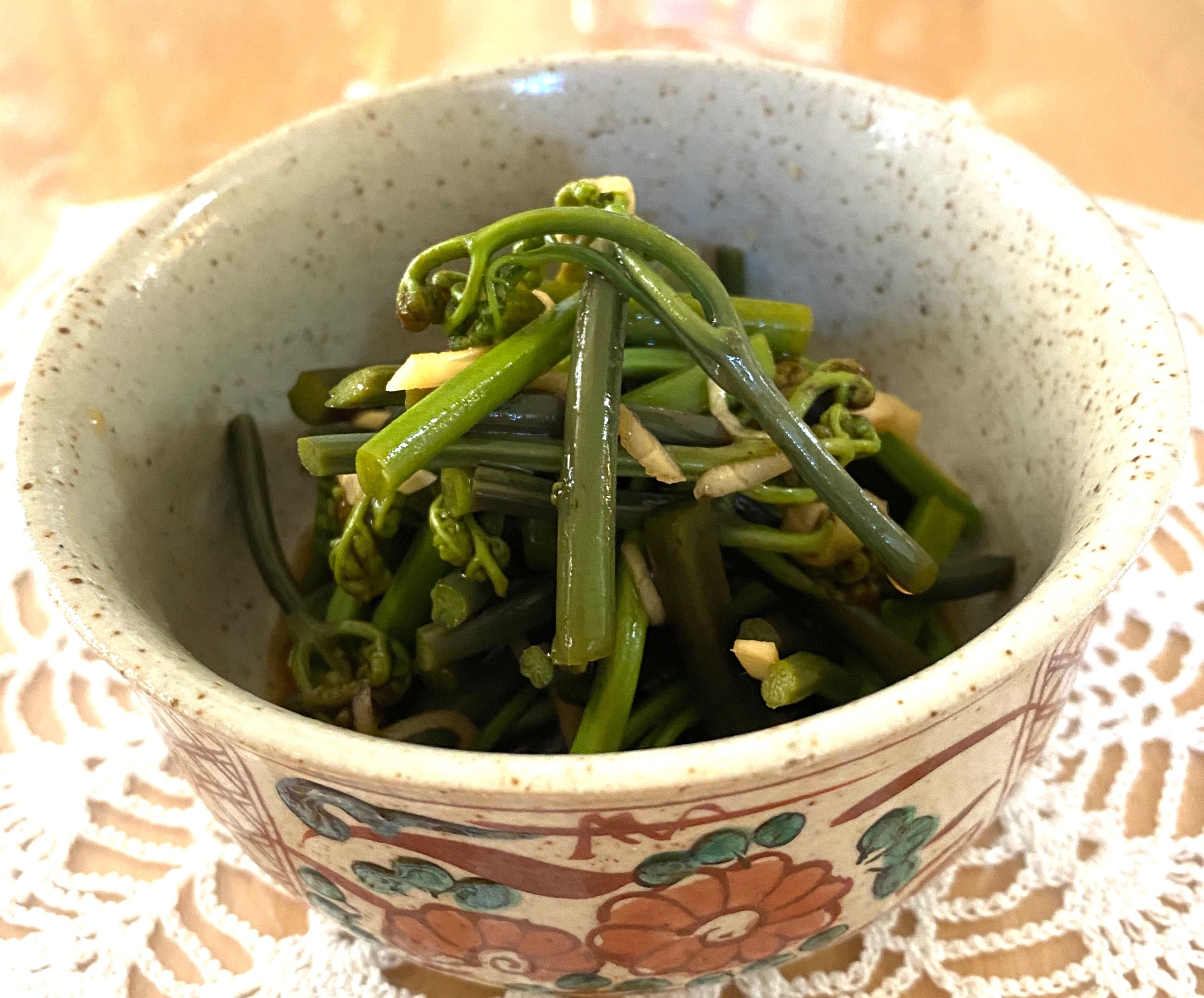 わらびの酢の物