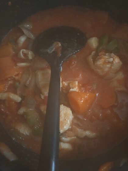 鶏肉のトマトチーズ煮