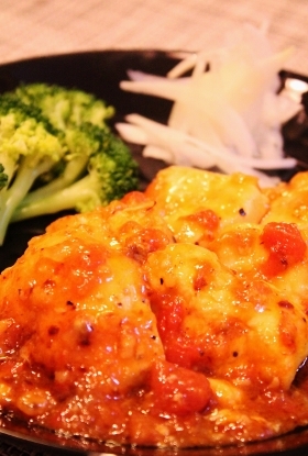 簡単❀鶏むね肉の簡単トマトソース煮❀