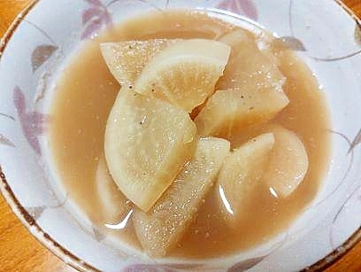 魚の煮汁リメイク　大根の煮物