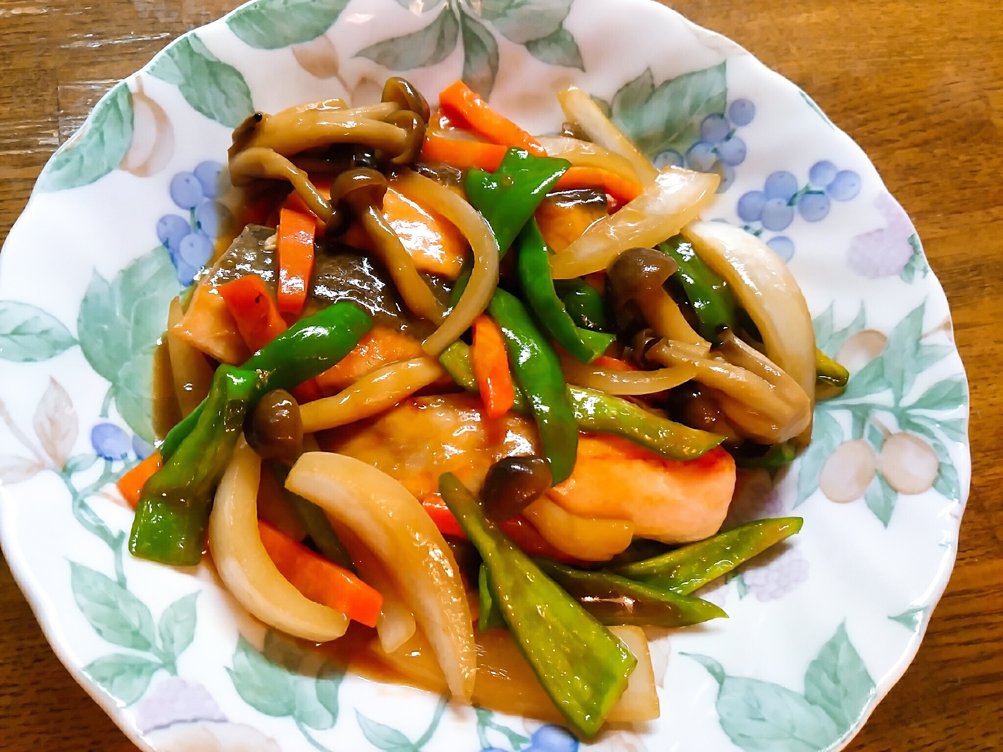 鮭の野菜あんかけ