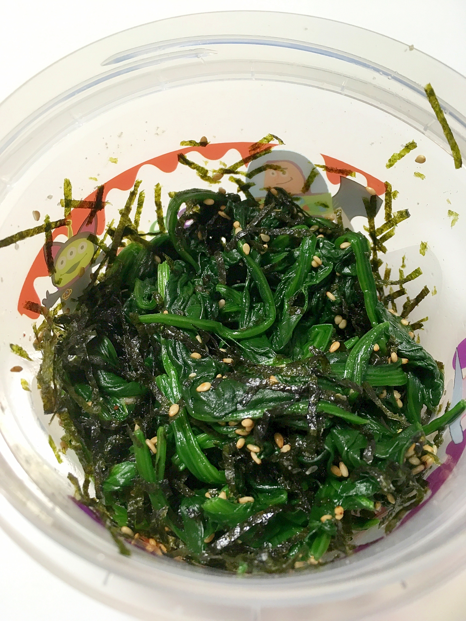 【男の宅飯】海苔たっぷり ほうれん草のナムル