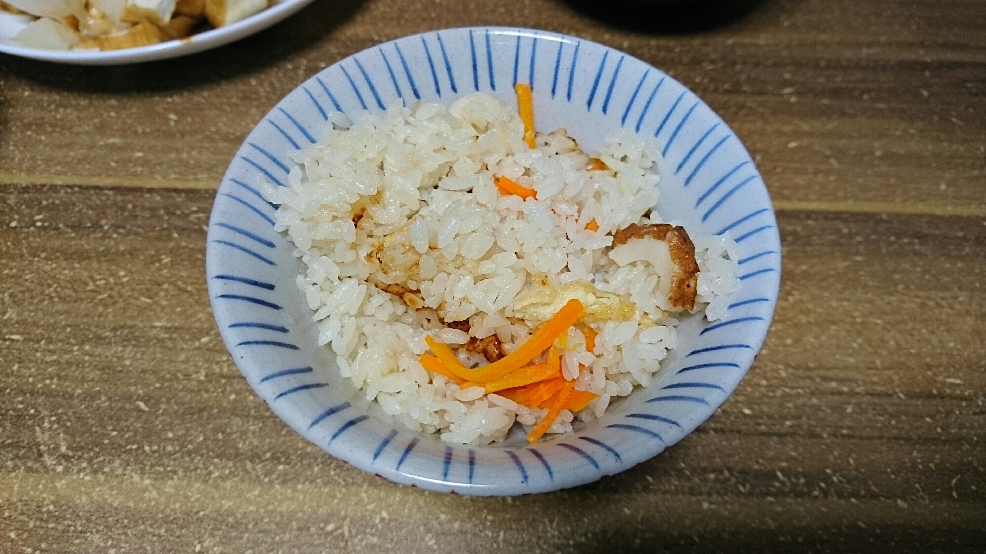 煮物の残り汁で☆竹輪の炊き込みご飯