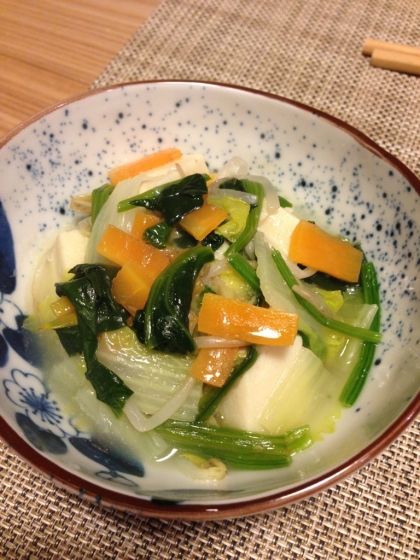 節約料理☆ 豆腐の野菜あんかけ