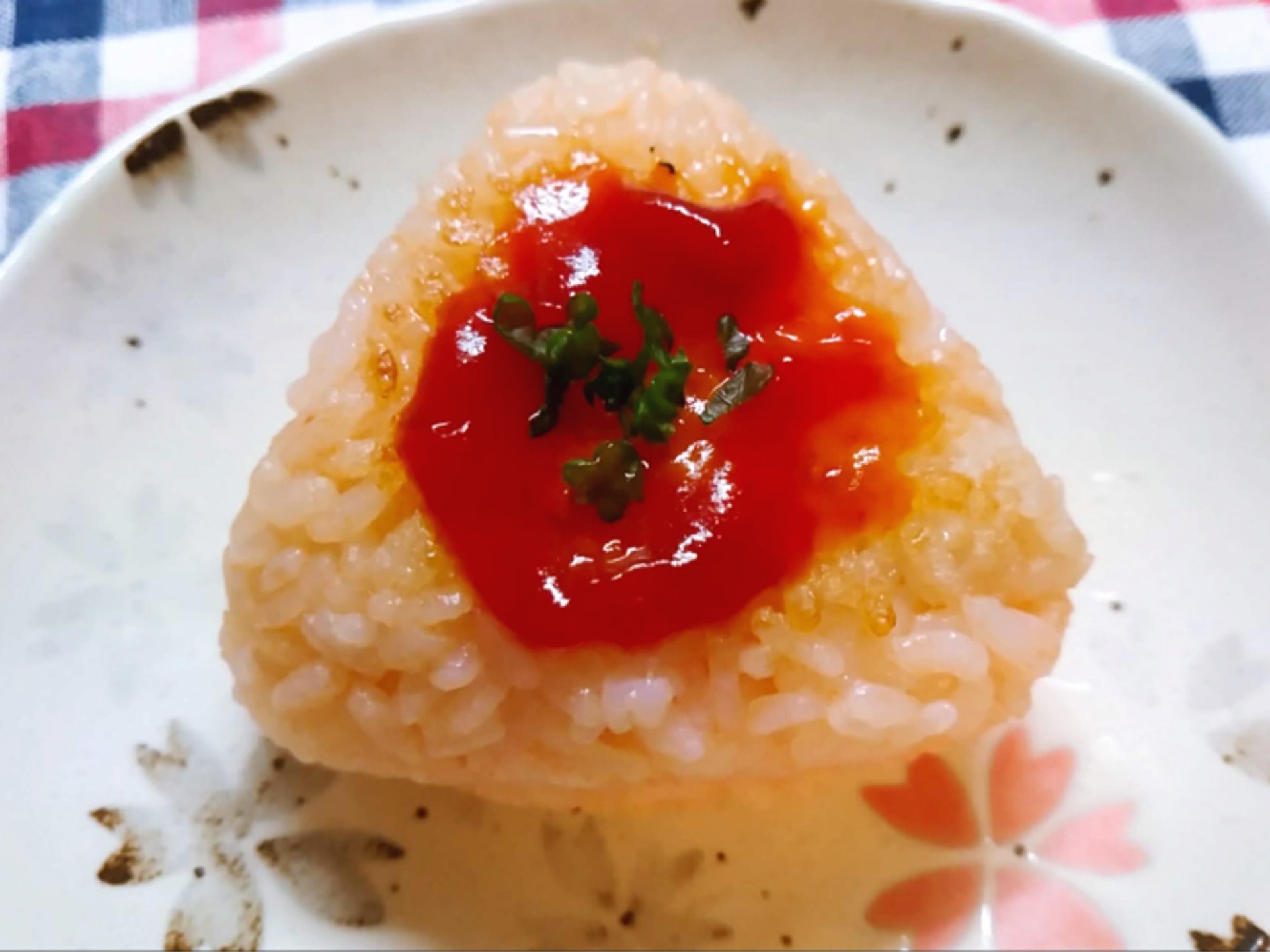 ケチャップ焼きおにぎり