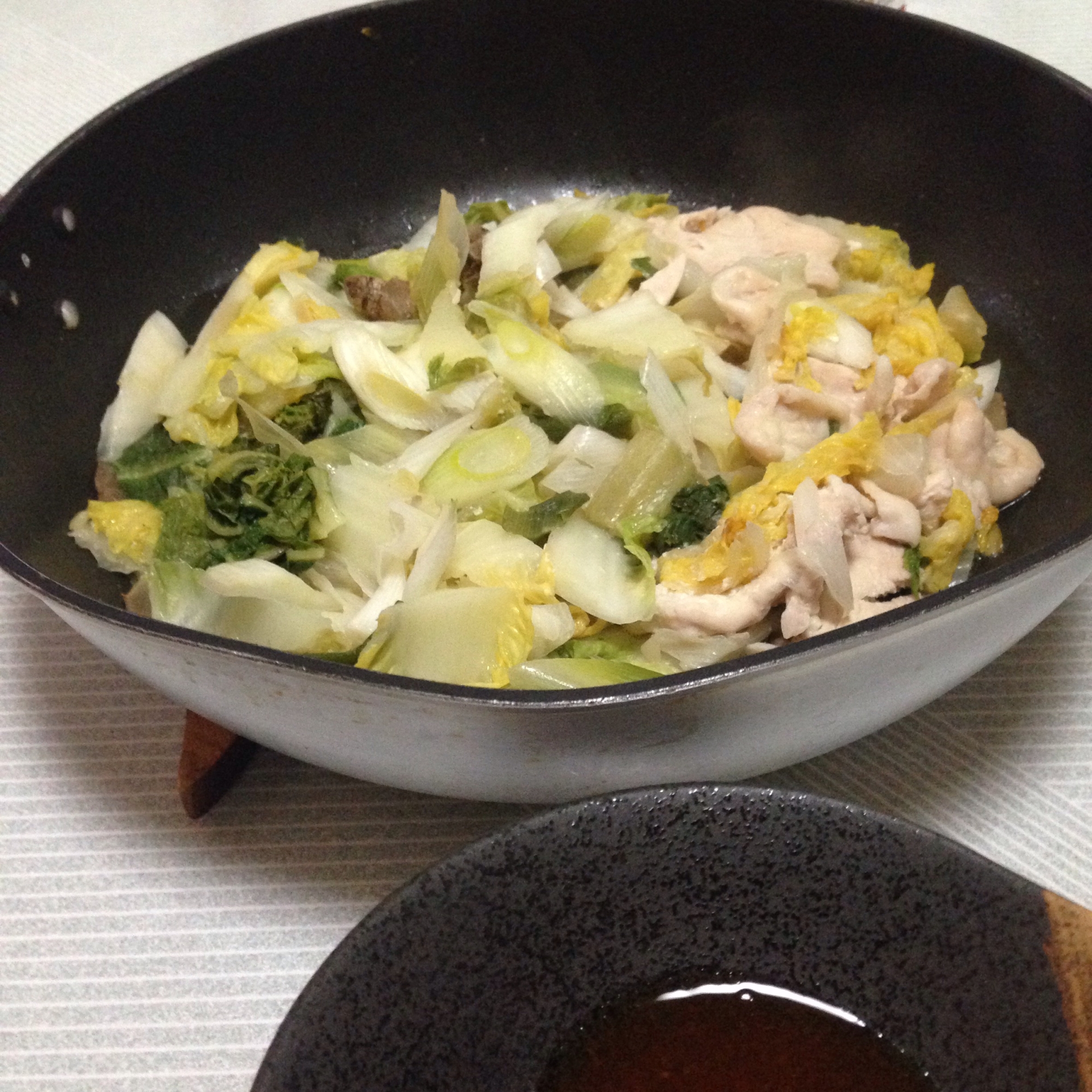 わさび塩鶏の白菜煮♪