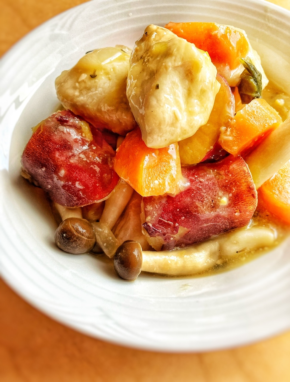 ＊味噌風味＊さつまいもと鶏むね肉のとろみ煮