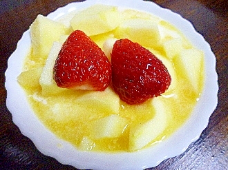 苺＆林檎＆フルーティレモンカルピス豆乳ヨーグルト