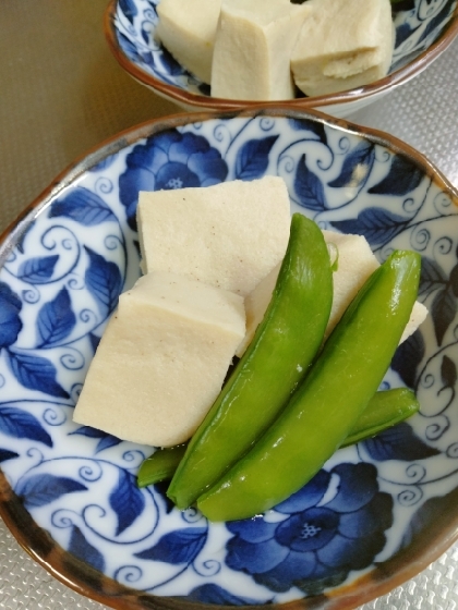 我が家の高野豆腐♥季節の野菜添え