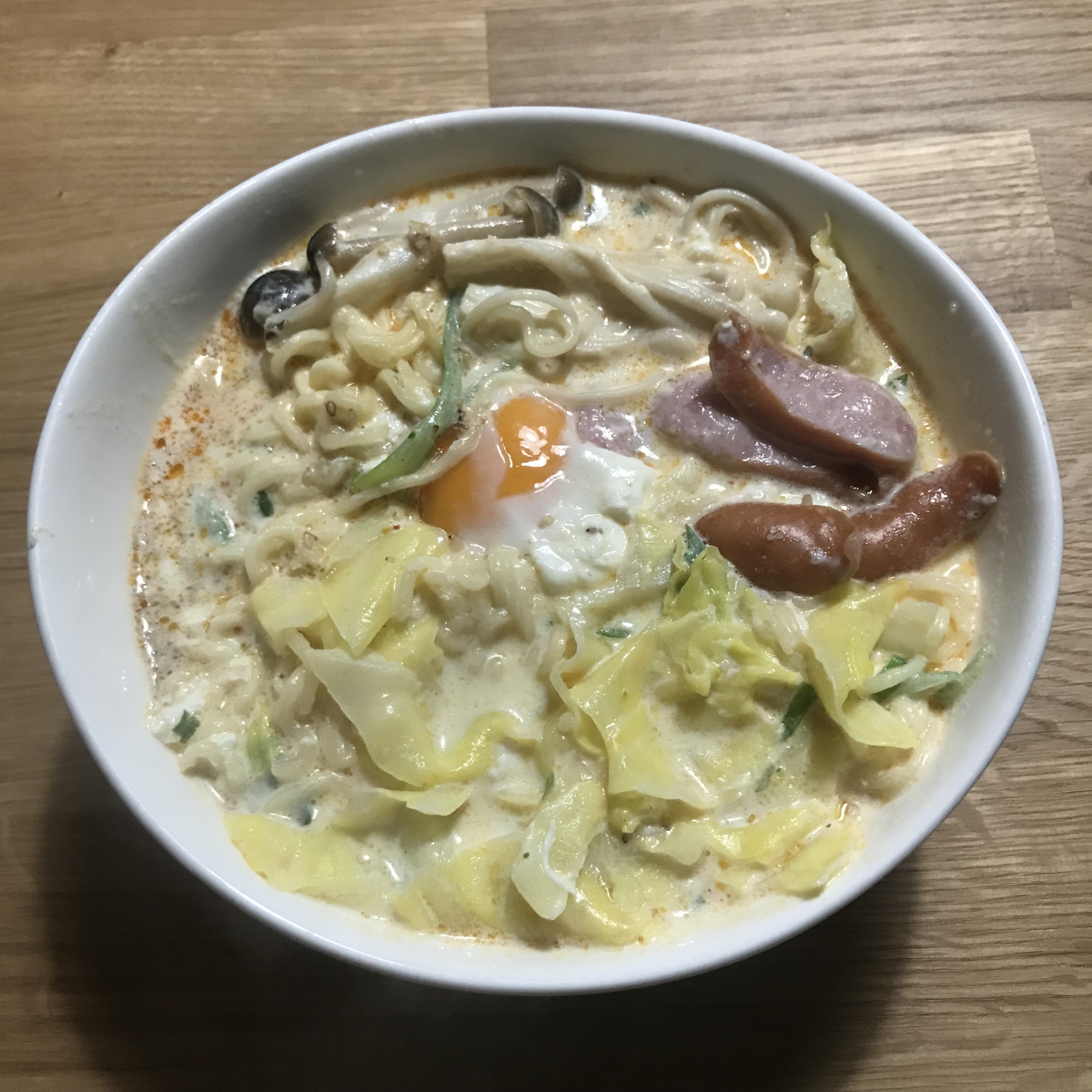 インスタントでお手軽に！豆乳塩ラーメン