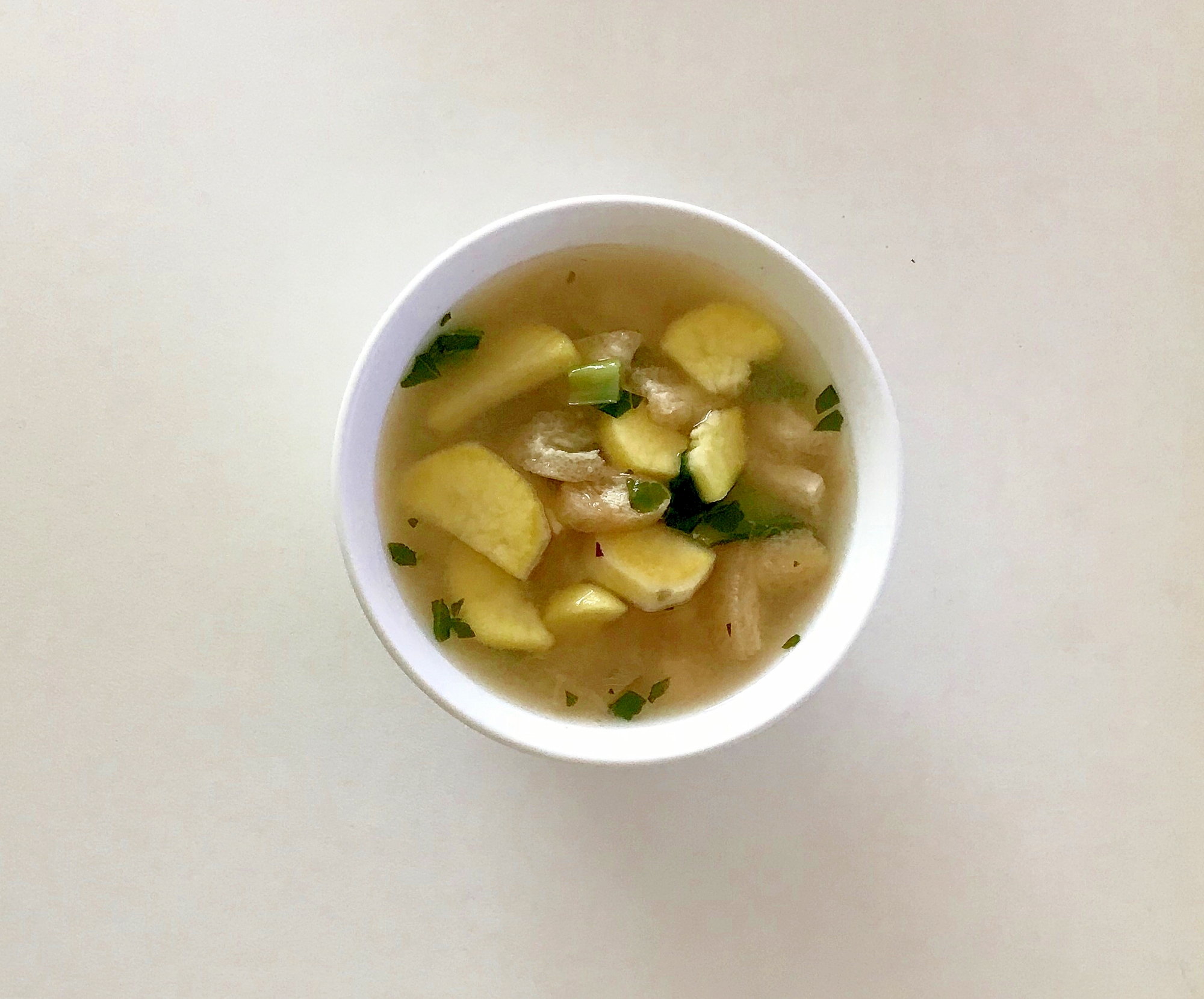 さつま芋の簡単味噌汁